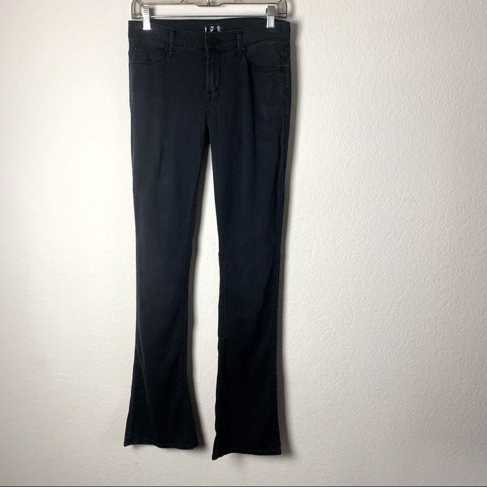 Mother jeans Womens black the runaway skinny dipping flare